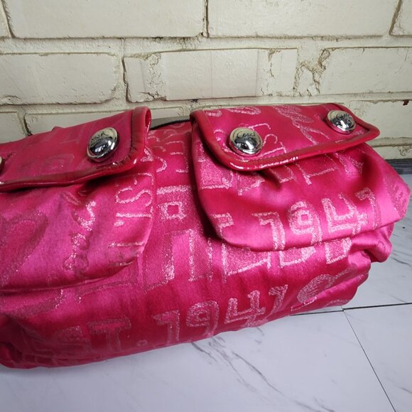 Rare Coach Poppy Storypatch Pink Shoulder Bag Purse - Picture 8 of 16